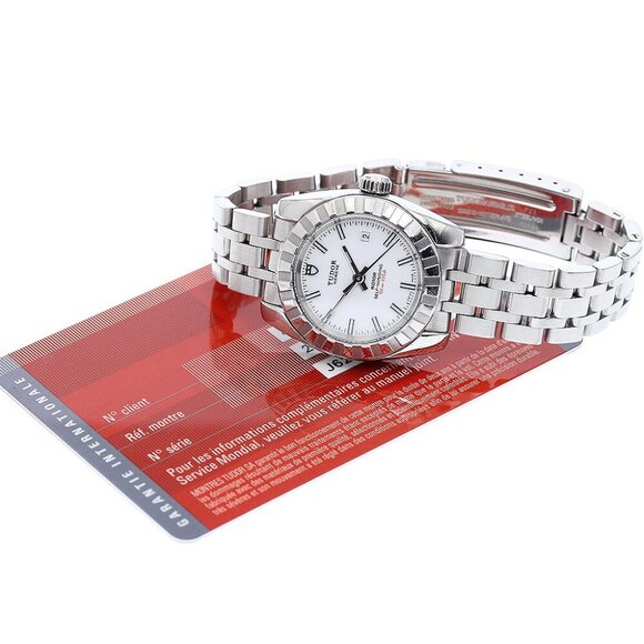 TUDOR Classic Date 22010 white Dial Automatic Ladies Watch - Picture 1 of 12